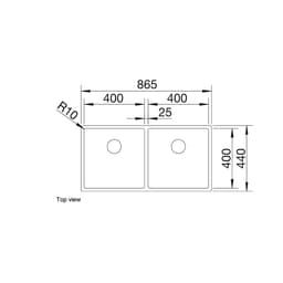 Blanco CLARON 400400-U Sink-top view.jpg