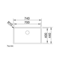 Blanco CLARON700USST Sink-top view.jpg