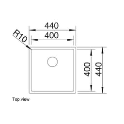 Blanco CLARON 400-U Sink-top view.jpg