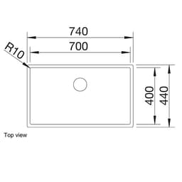 Blanco CLARON 700 IF Sink-top view.jpg