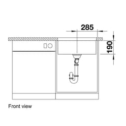 Blanco CLARON XL 60-U Sink-front view.jpg