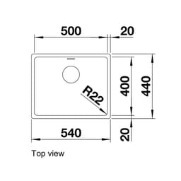 Blanco ANDANO 500-U Sink-top view.jpg