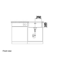 Blanco SOLIS 500U Sink-front view.jpg
