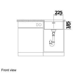 Blanco SOLIS 450-U Sink-front view.jpg