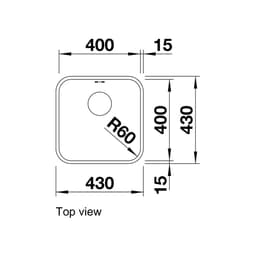 Blanco SUPRA 400-U Sink-top view.jpg