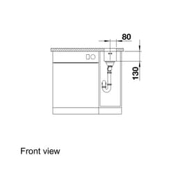 Blanco Supra 160-U Sink-front view.jpg