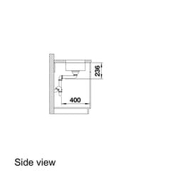 Blanco Supra 160-U Sink-side view.jpg