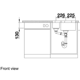 Blanco ESSENTIAL530U Sink-front view.jpg