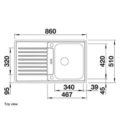 Blanco CLASSICPRO45SIF Sink-top view.jpg