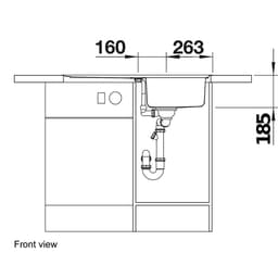 Blanco CLASSICPRO45SIF Sink-front view.jpg