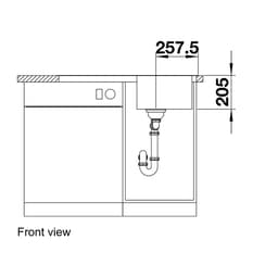 Blanco CLASSIMO45SIF Sink-front view.jpg