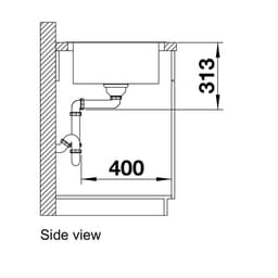 Blanco CLASSIMO45SIF Sink-side view.jpg