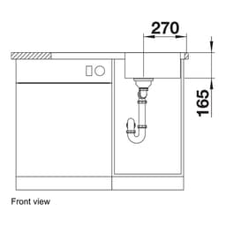 Blanco LANTOS45SIFSALTO Sink-front view.jpg