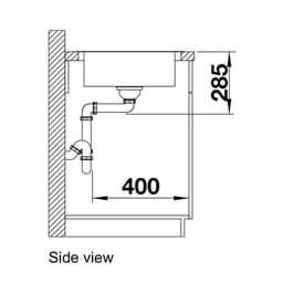 Blanco LANTOS45SIFSALTO Sink-side view.jpg