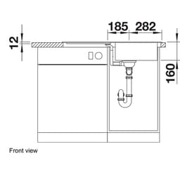 Blanco FLEXPro45S Sink-front view.jpg