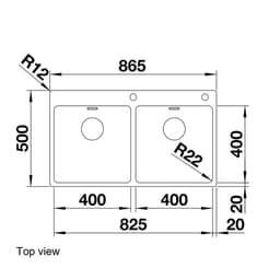 Blanco ANDANO400400IFA Sink top view.jpg