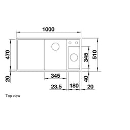 Blanco AXIAIII6SSILG Sink - Top view.jpg