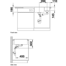 Blanco AXIAIII6SSILG Sink - Front & Side.jpg