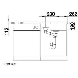 Blanco CLASSICNEO6S Sink - front view.jpg