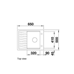 Blanco ELON45SSILG sink - top view.jpg