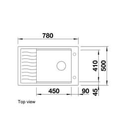Blanco ELONXL6SSILG Sink - top view.jpg