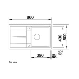 Blanco METRA5SSILG Sink - top view.jpg