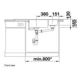 BLANCODELTA II Sink-front view.jpg
